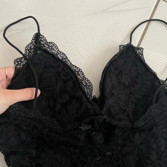 New Black Lace Lingerie Bodysuit | Size M - Picture 6 of 7